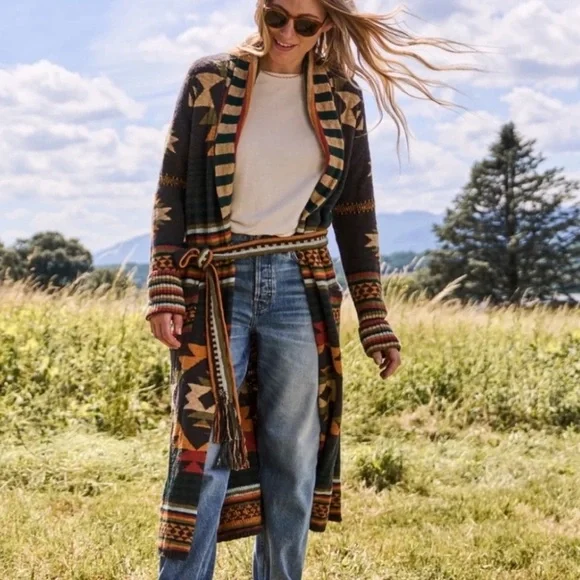 B yellowtail Paloma duster in eagle peak size xs NWT Faherty - Picture 4 of 4